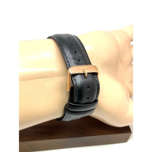 Daniel Wellington Men's Watch DW00100127 Rose Gold Black Dial 41mm Leather Band - Picture 9 of 13